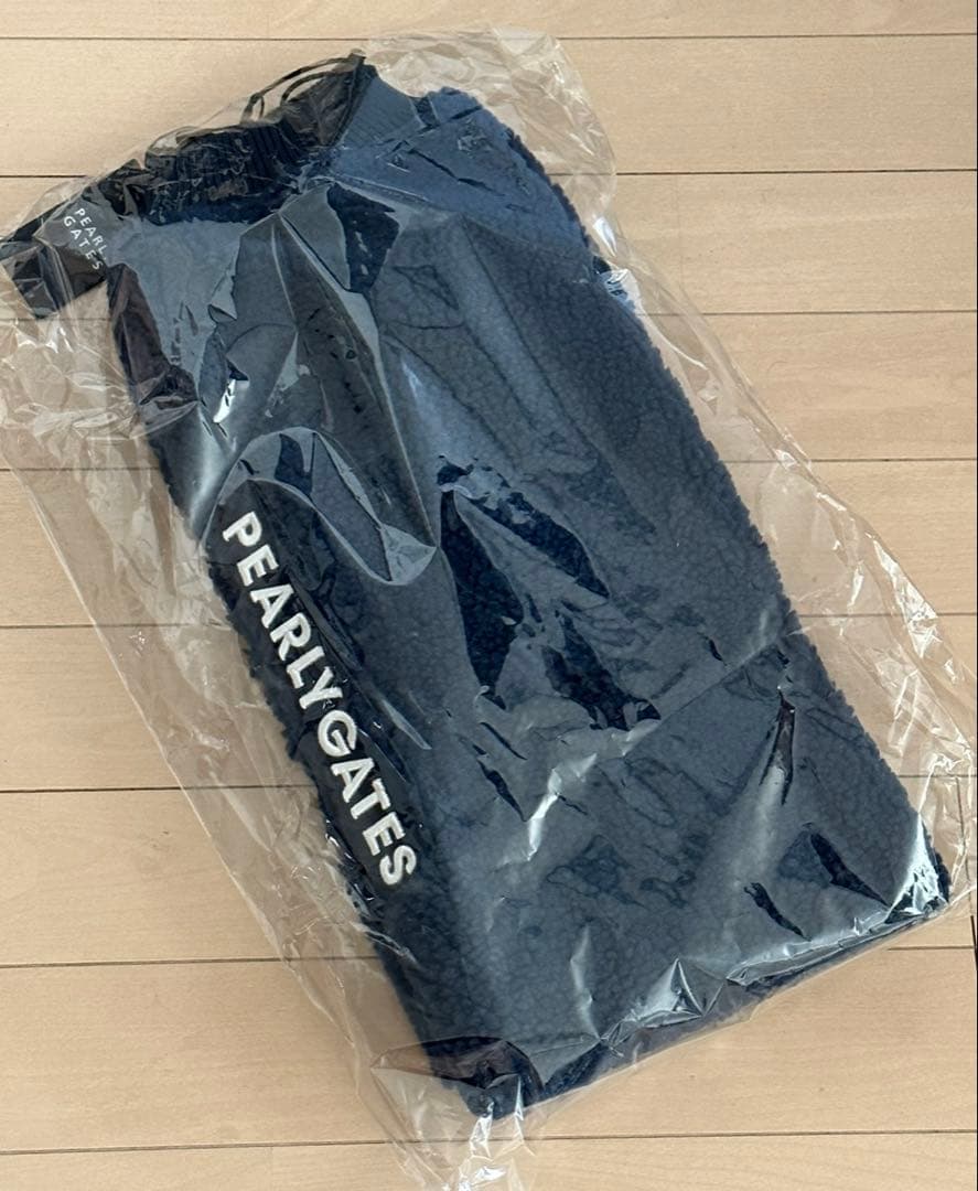 パーリーゲイツ ボアフリース レッグウォーマー　ネイビー　ラスト1点