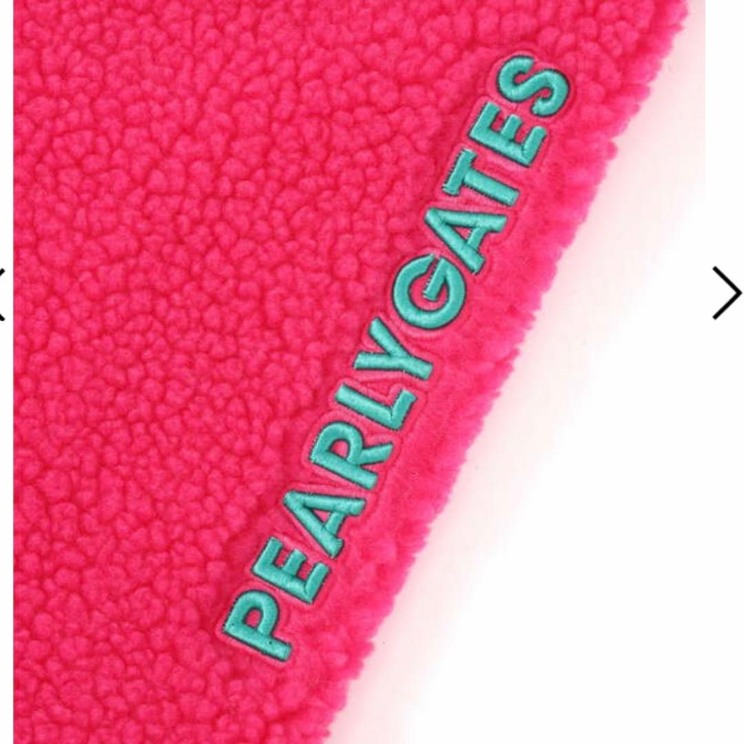 パーリーゲイツ ボアフリース レッグウォーマー　ネイビー　ラスト1点