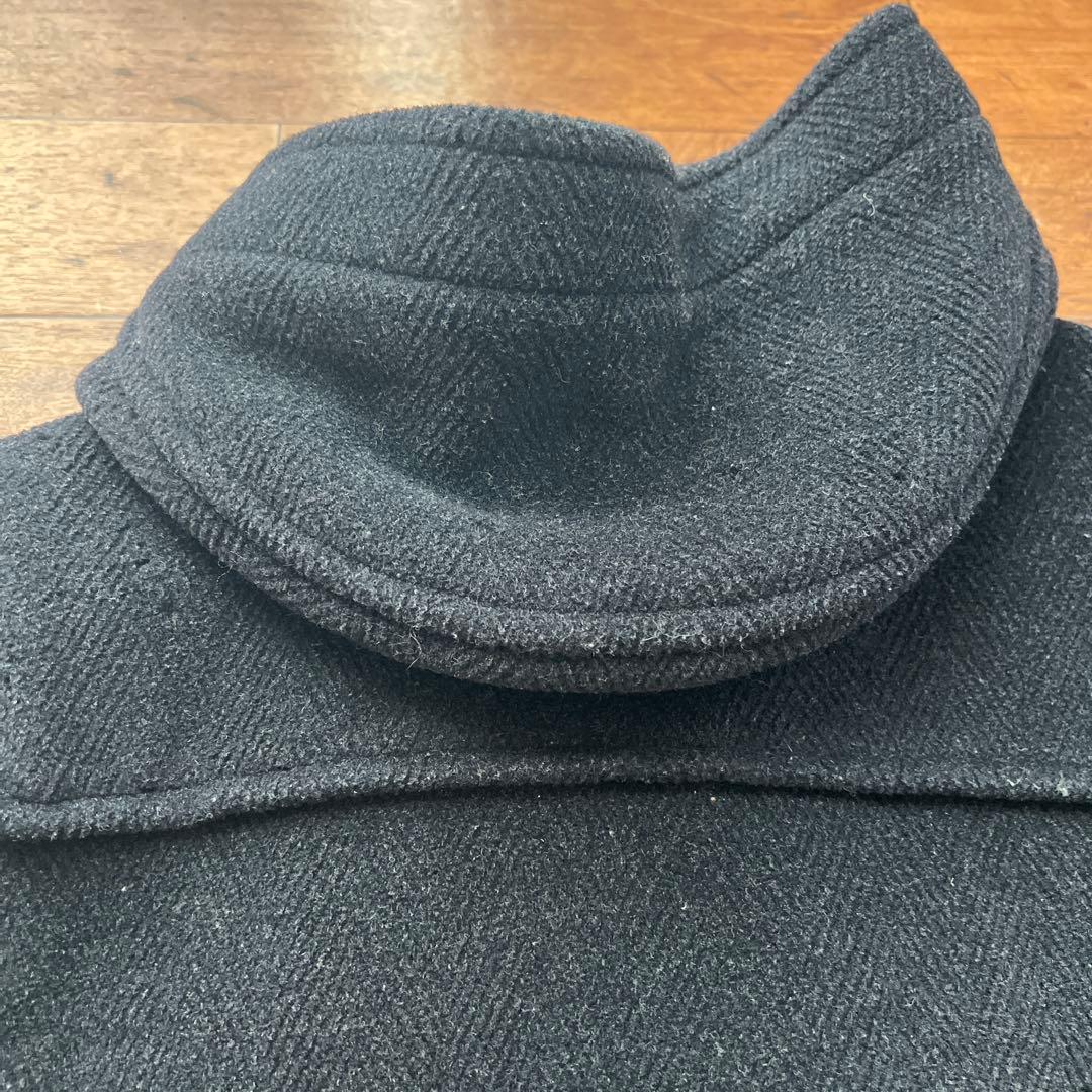 Burberry's ブラック ダッフルコート XL チェック