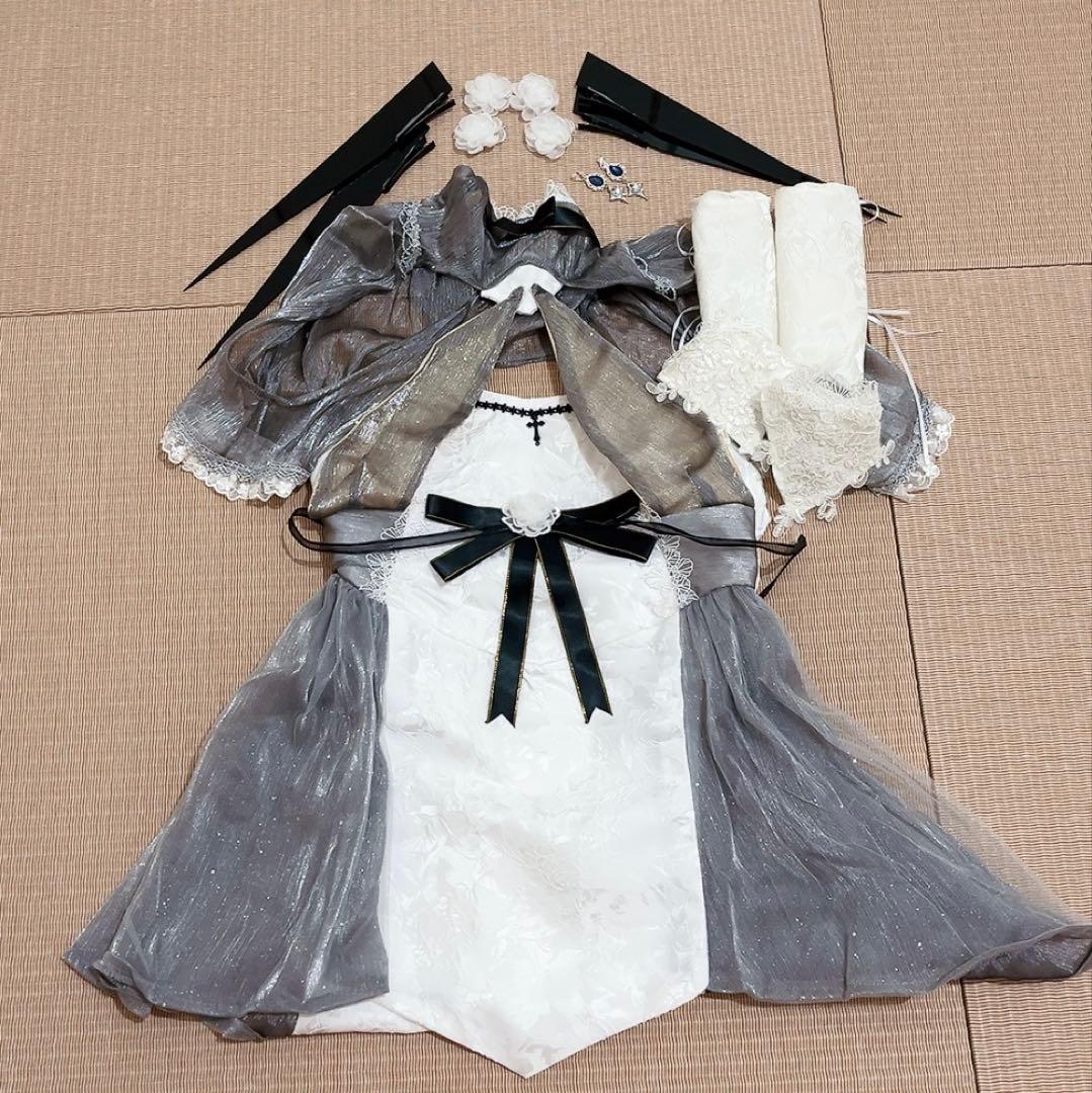 勝利の女神NIKKE ニケ　シンデレラ　2周年イラスト　コスプレ衣装＋ウィッグ