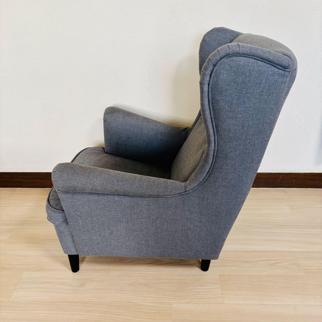 IKEA ストランドモン 子ども用アームチェア、ヴィースレグレー
