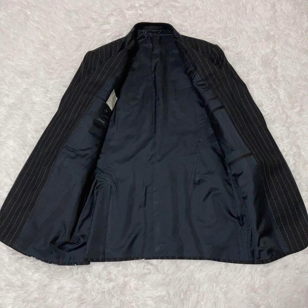 【美品】GUCCI チェーン柄スーツ セットアップ ウール キュプラ