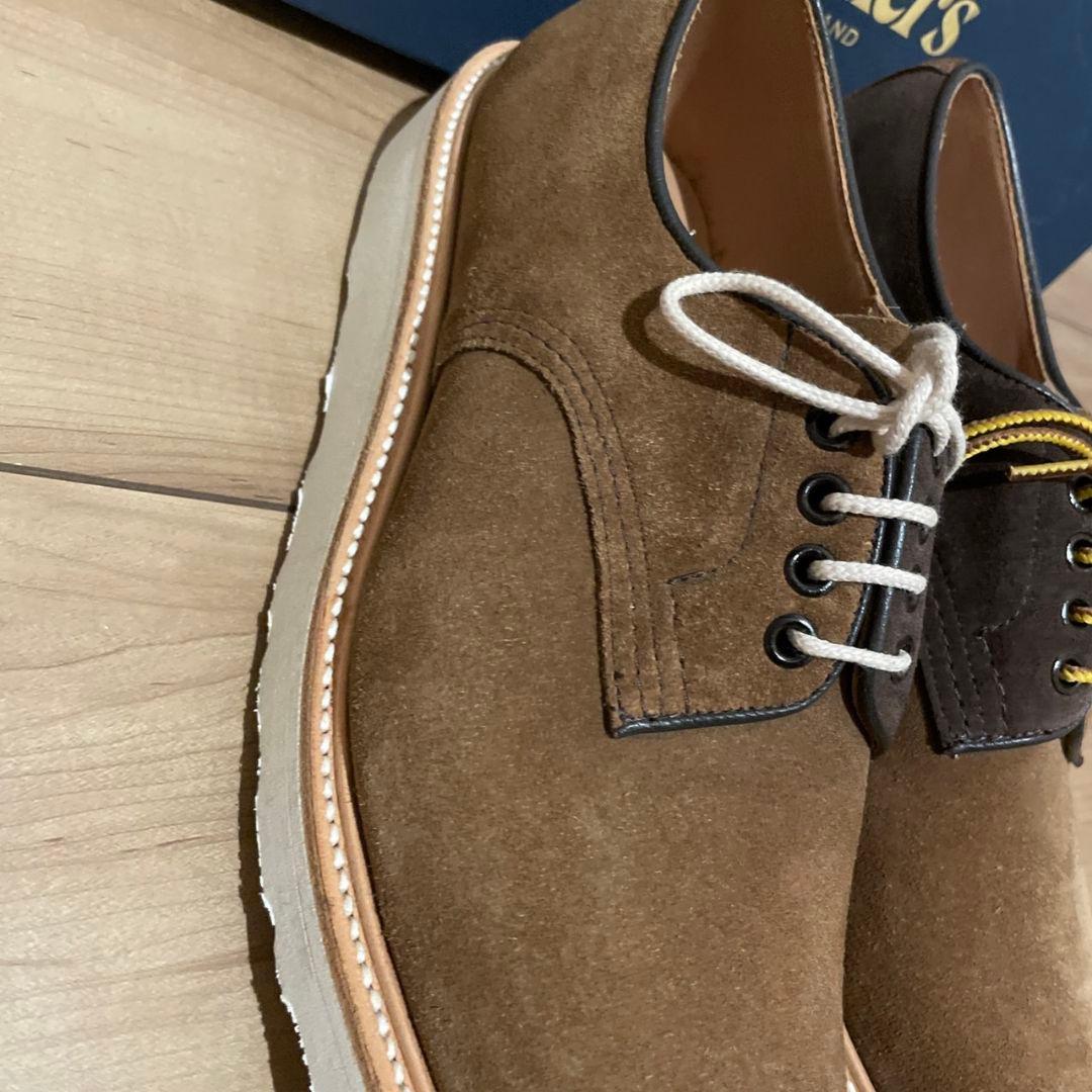 新品　Tricker's スエード 革靴　daniel　ダービーシューズ
