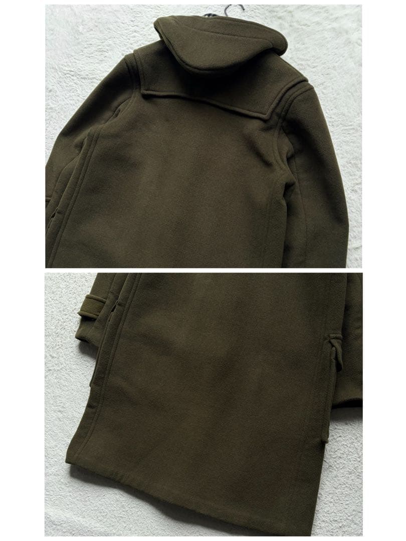 激レアカラー✨バーバリーロンドン ダッフルコート チェック柄 カーキ L 英国製