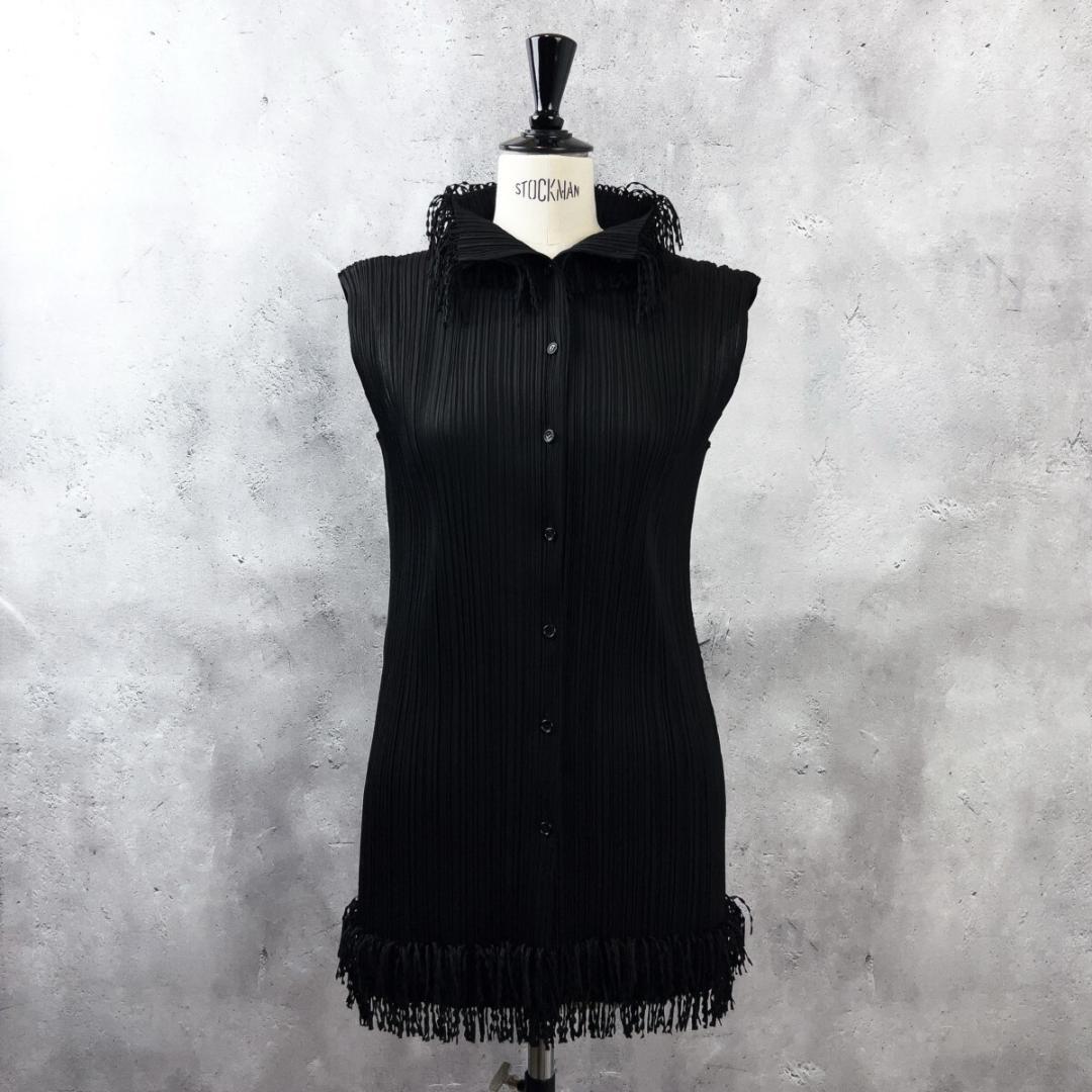 う*さ様 イッセイミヤケ プリーツプリーズ フリンジ チュニック ブラウス 3