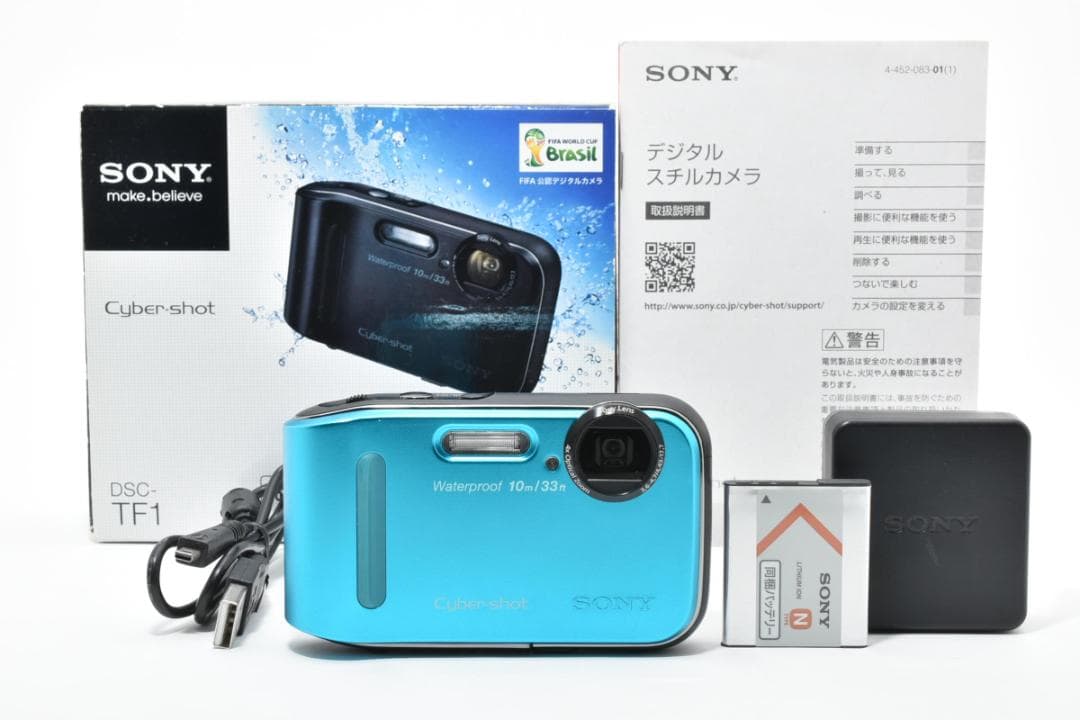 【美品】SONY Cyber-shot DSC-TF1 ブルー　防水・耐衝撃