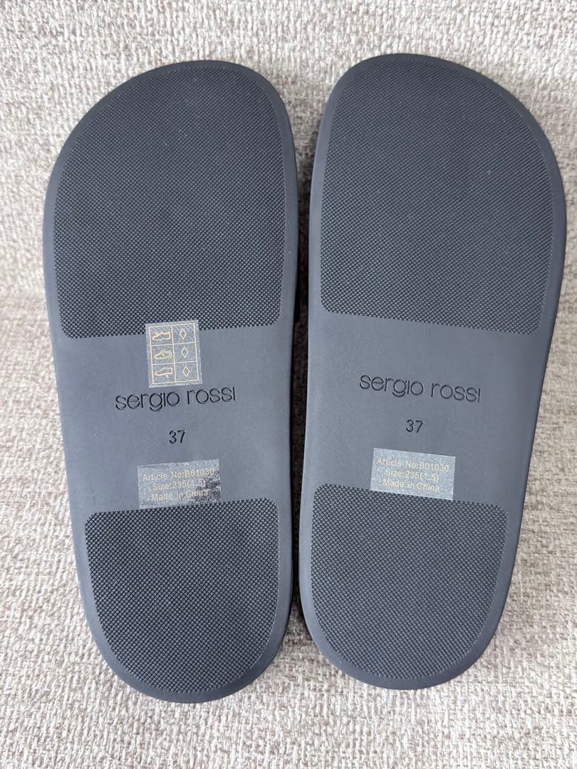 【dh⋈】セルジオロッシ SR JELLY サンダル ブラック