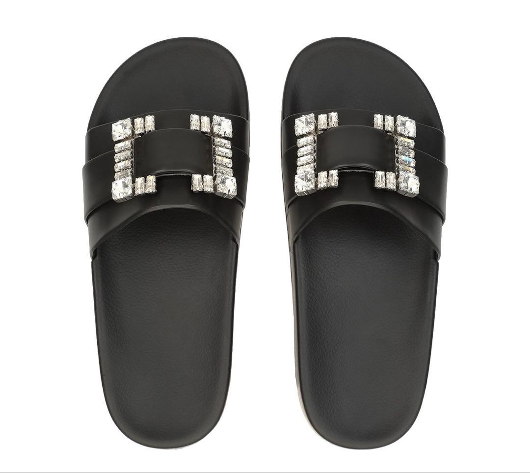 【dh⋈】セルジオロッシ SR JELLY サンダル ブラック