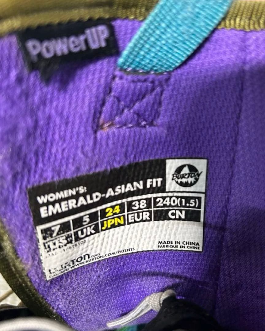 19-20 モデルBURTON EMERALD-ASIAN FIT 24.0cm