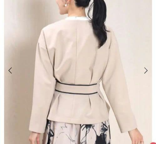 最終価格　新品未使用タグなし　FENNEL　パイピングリボンジャケット