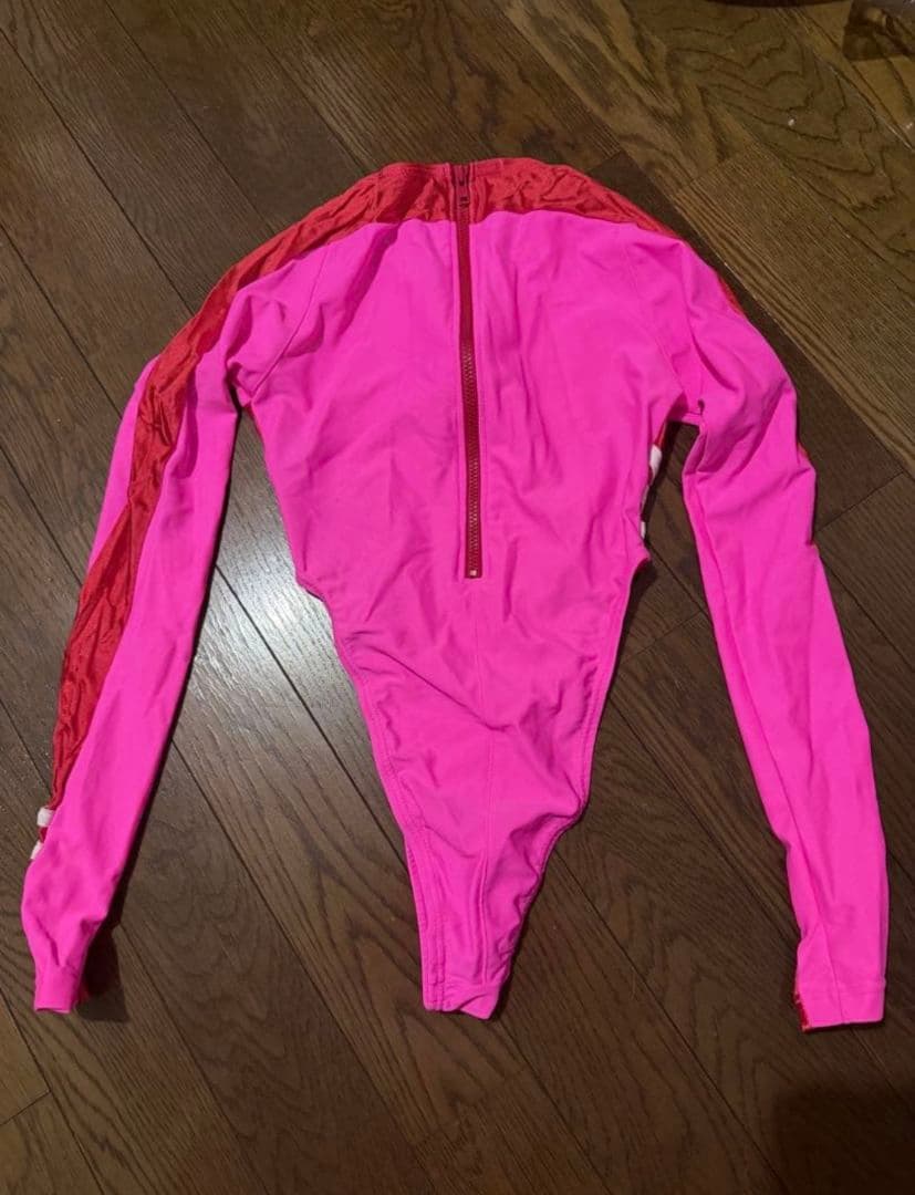 競泳水着 長袖 ハイネック ピンク コスプレ スポーツ アリーナ セット