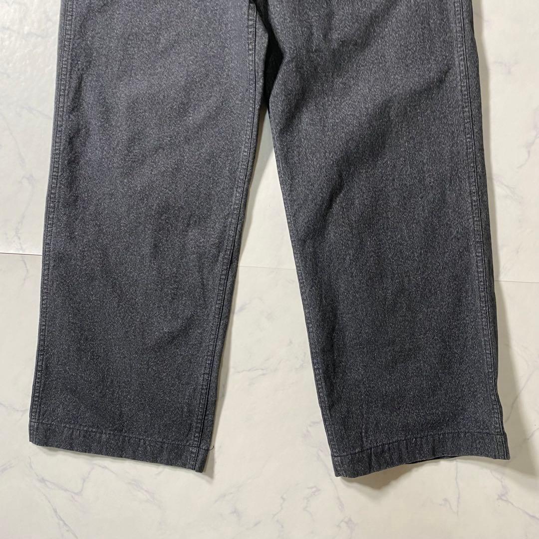 【美品】クッシュマン　ワークパンツ　ブラックシャンブレー　ごま塩　22686　M