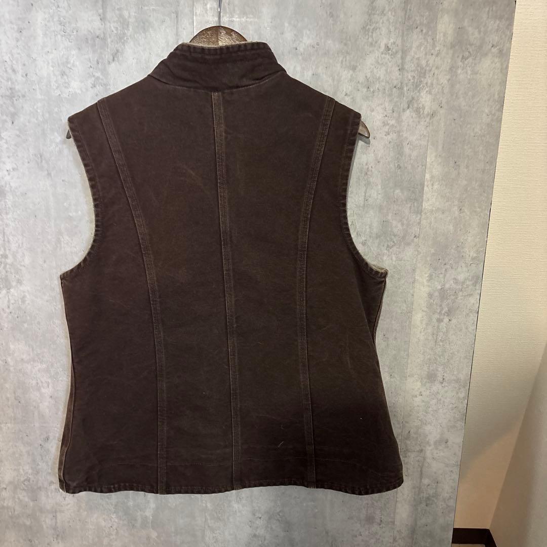 【Carhartt/カーハート】ダックベスト ブラウン　メキシコ製