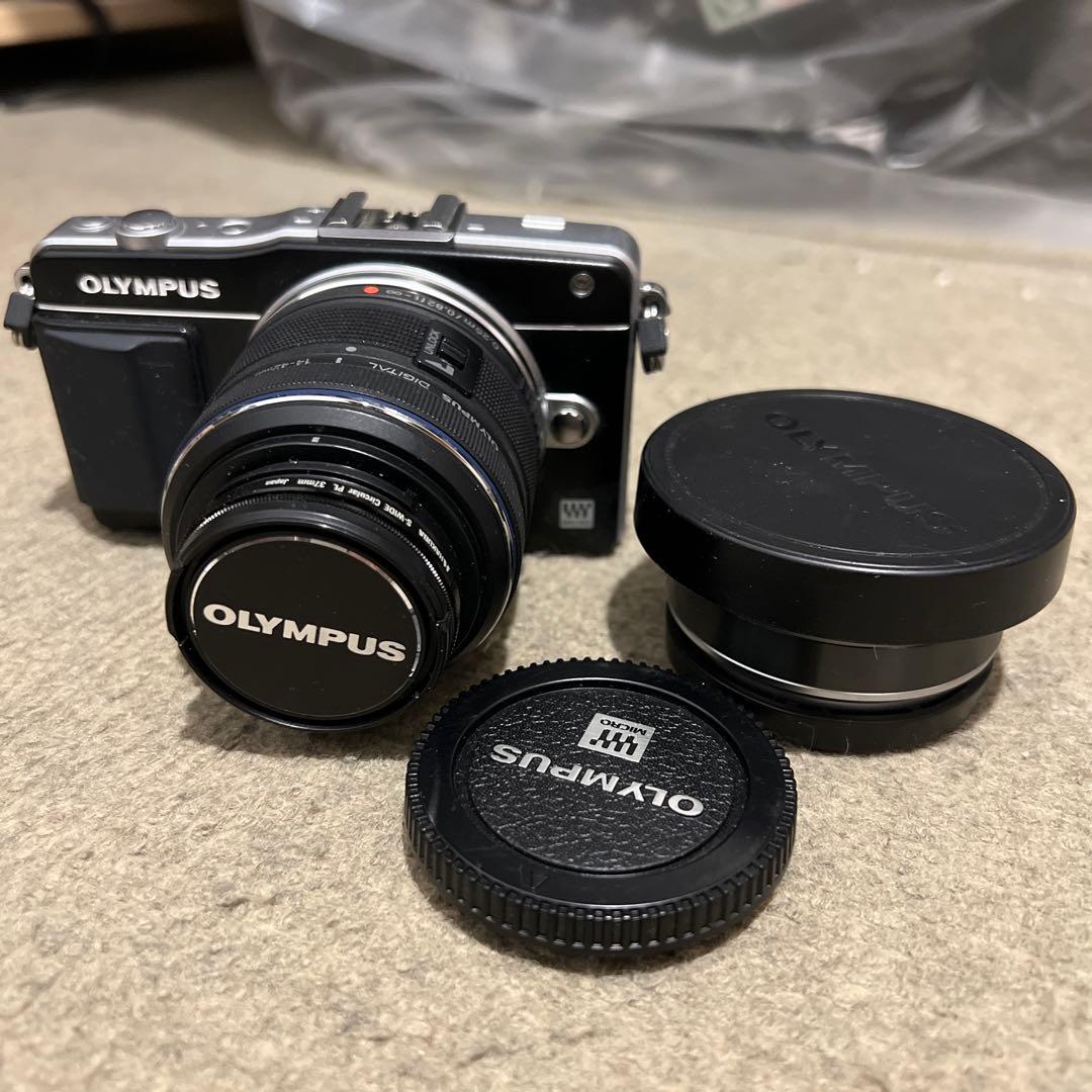 OLYMPUS E-PM2 ワイドコンバータ付き