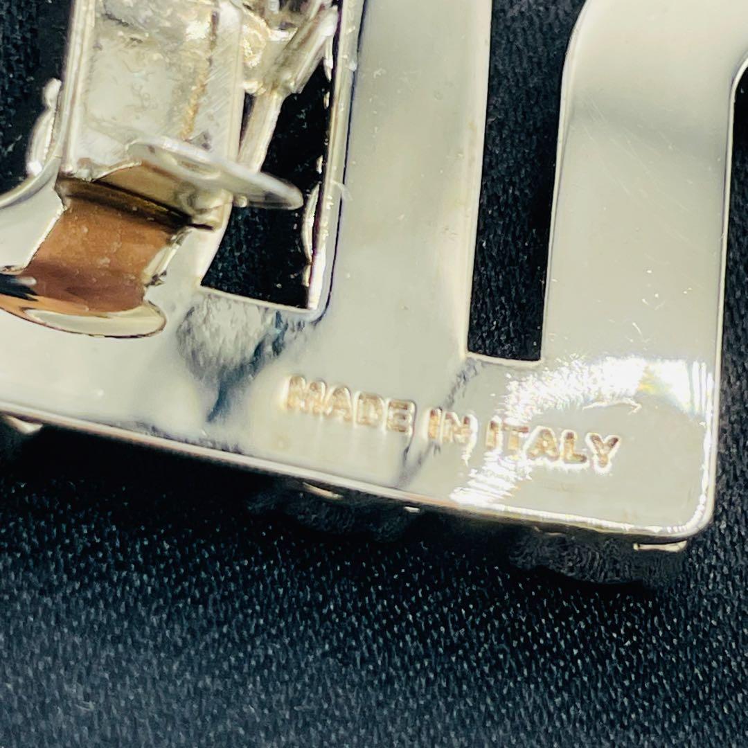 miumiu ミュウミュウ ロゴ クリスタル バレッタ ヘアクリップ