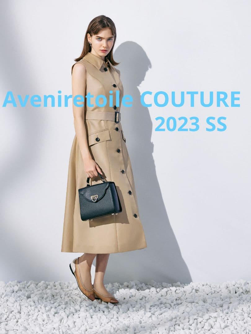 2023SS Aveniretoile ウエストベルトシャツワンピース
