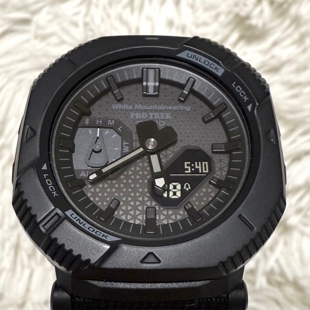 美品 カシオ ホワイトマウンテニアリング コラボ 腕時計 プロトレック