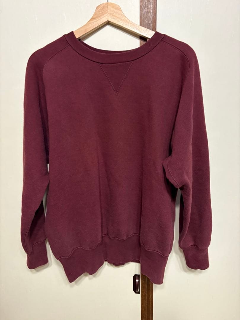 Yohji Yamamoto POUR HOMME 無地スウェット ボルドー3