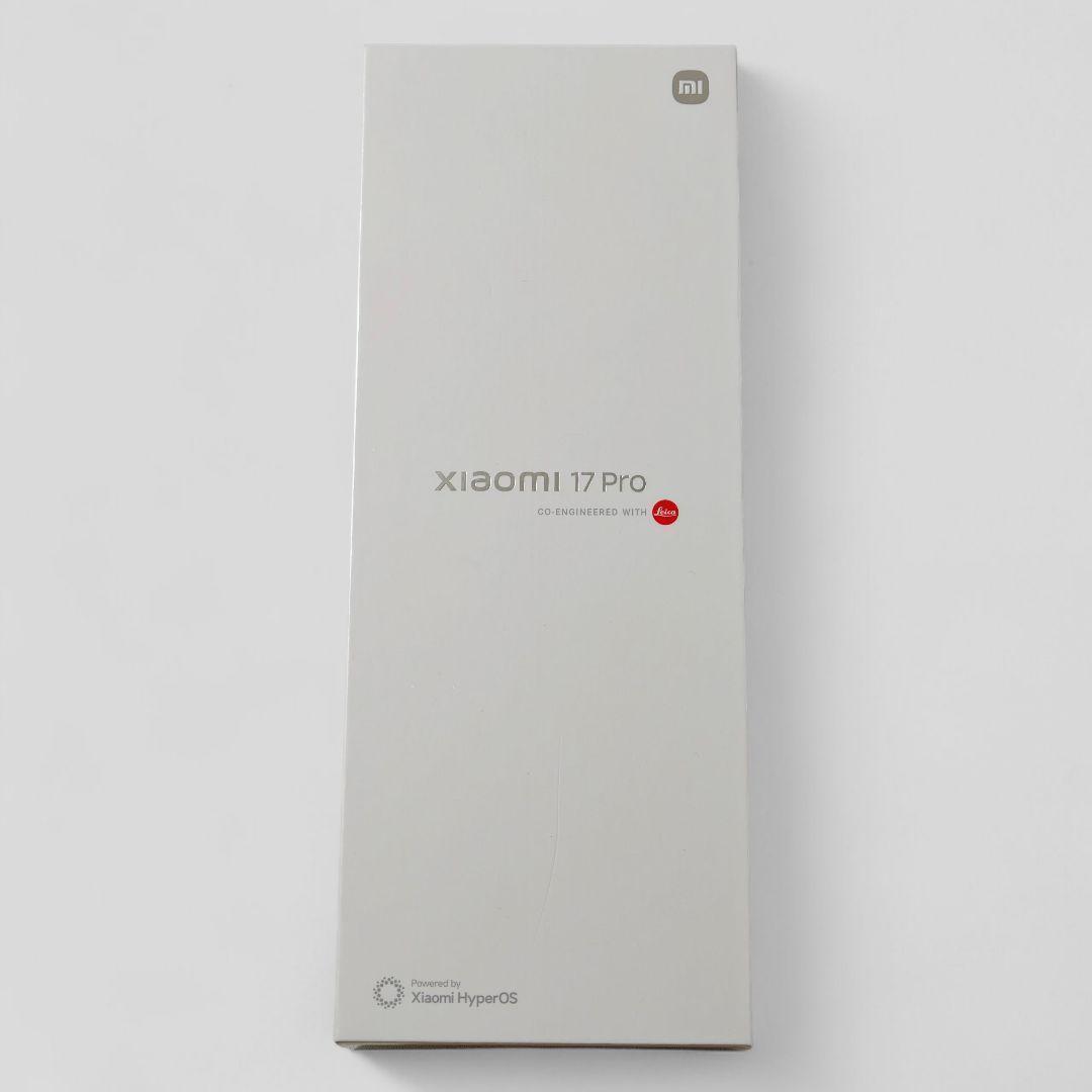 【トーニャ】XIAOMI 17 Pro 16GB/512GBブラック中国版