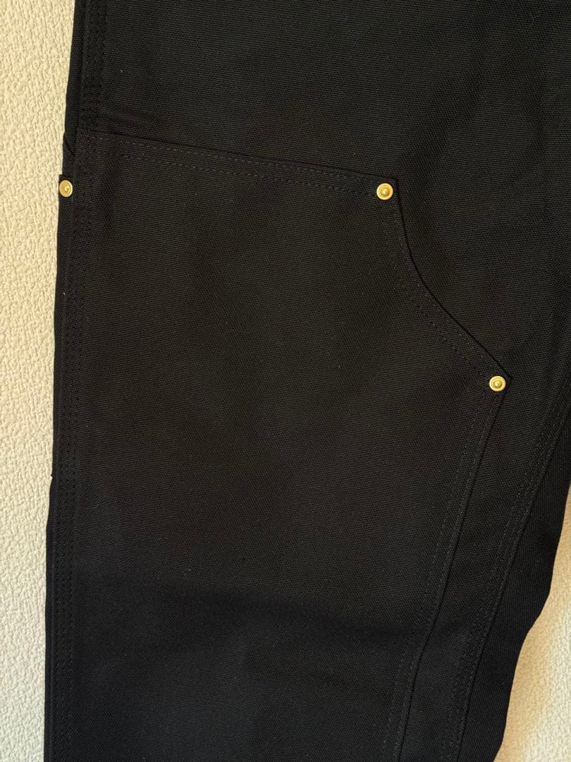 USA製　Carhartt B01-BLK ダブルニー 30x30