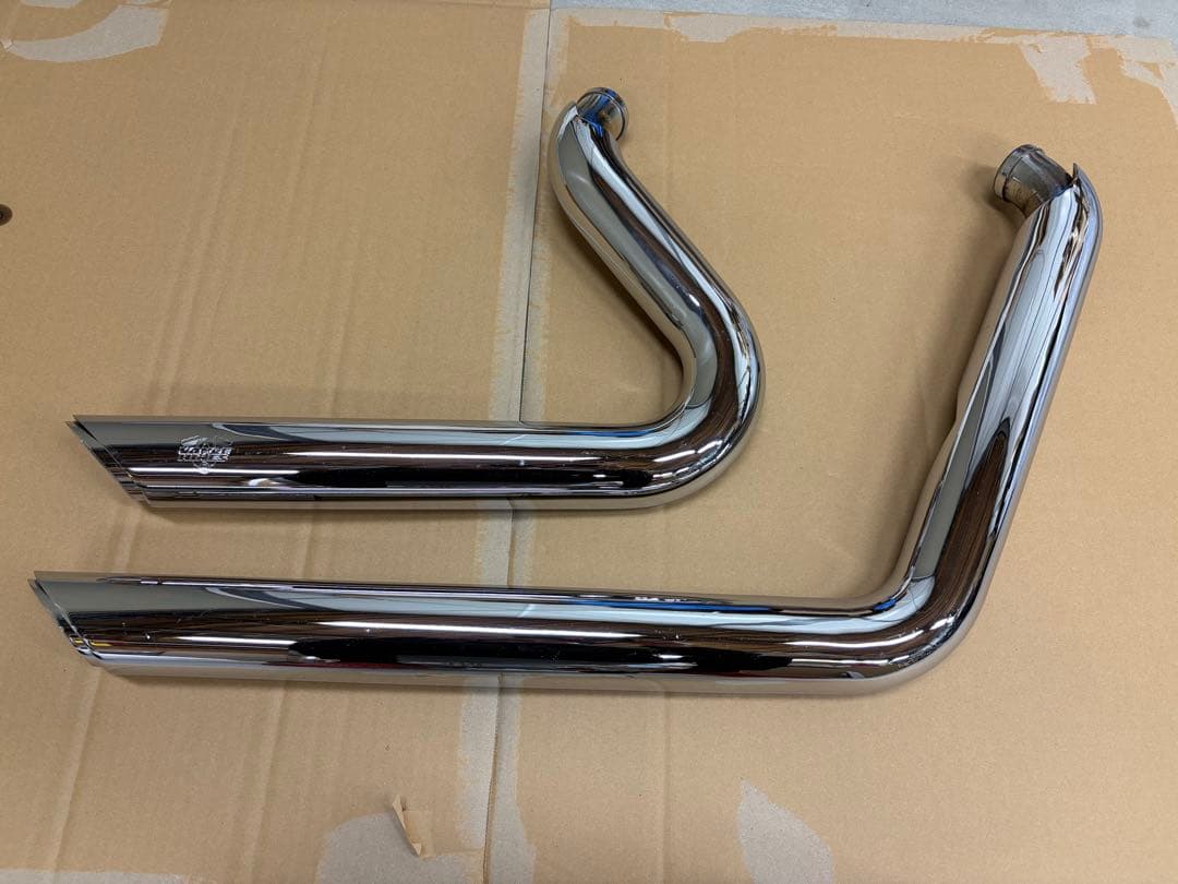 Vance & Hines クローム ツインパイプマフラー