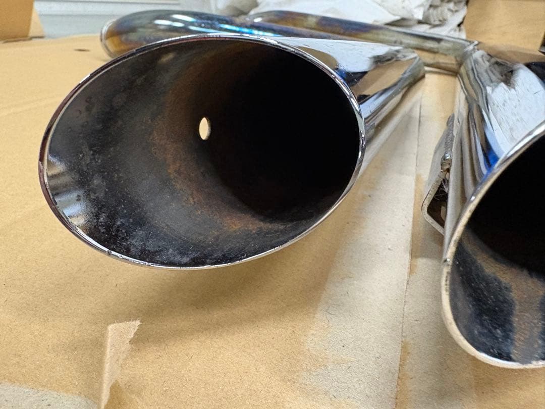 Vance & Hines クローム ツインパイプマフラー