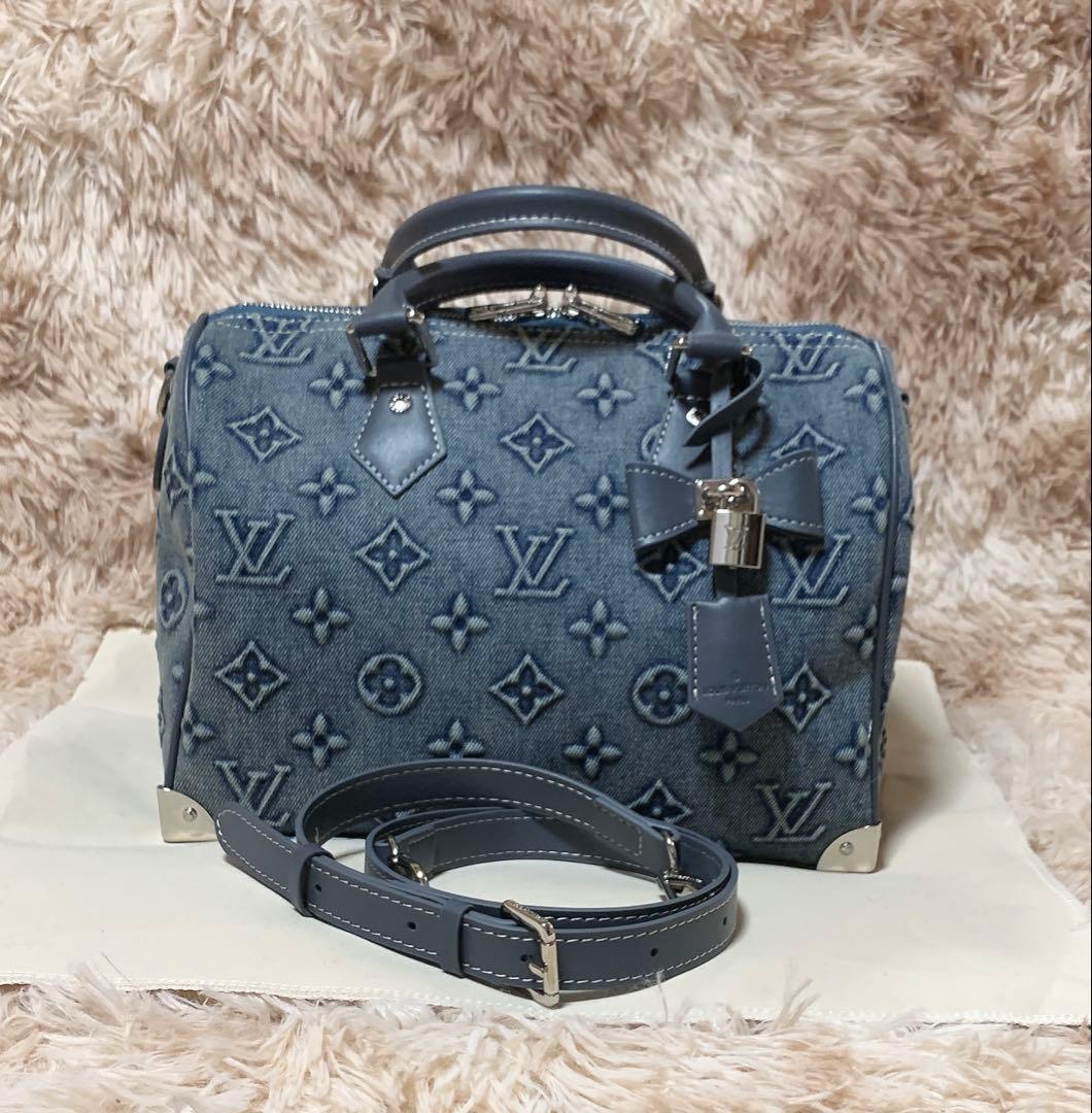 デニムボストンショルダーバッグ２８