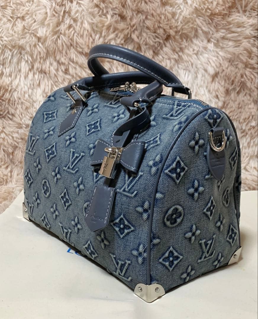 デニムボストンショルダーバッグ２８