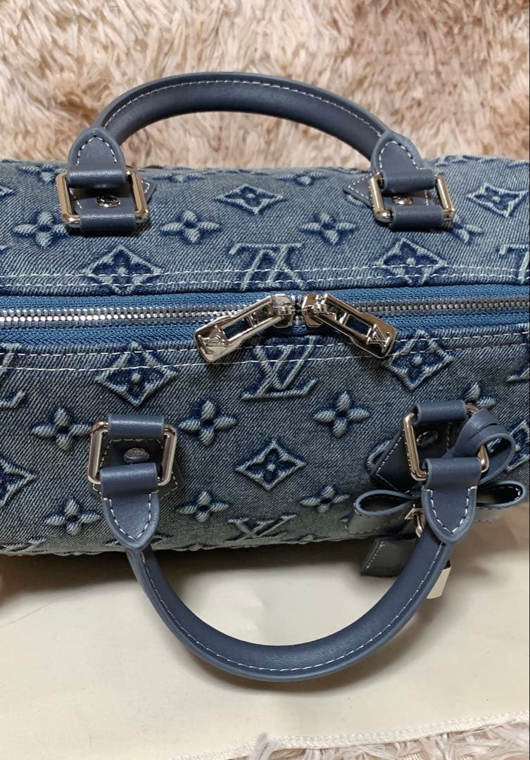 デニムボストンショルダーバッグ２８