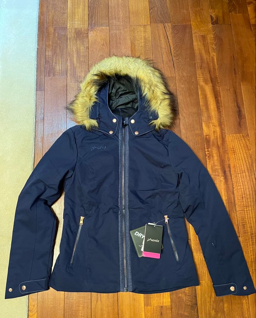 新品未使用 phenix 女性 フェニックス ウェアー上着 紺色 L