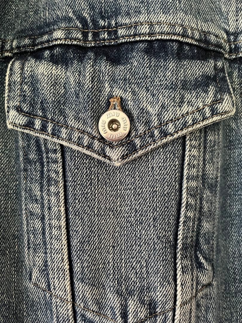 MIU MIU デニムジャケット レース襟