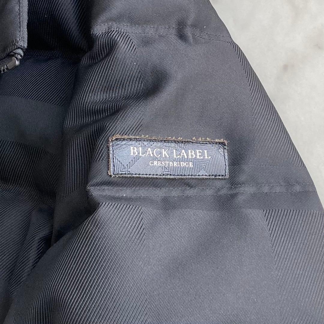 未使用級 ブラックレーベル クレストブリッジ シャドーチェック ダウンジャケット