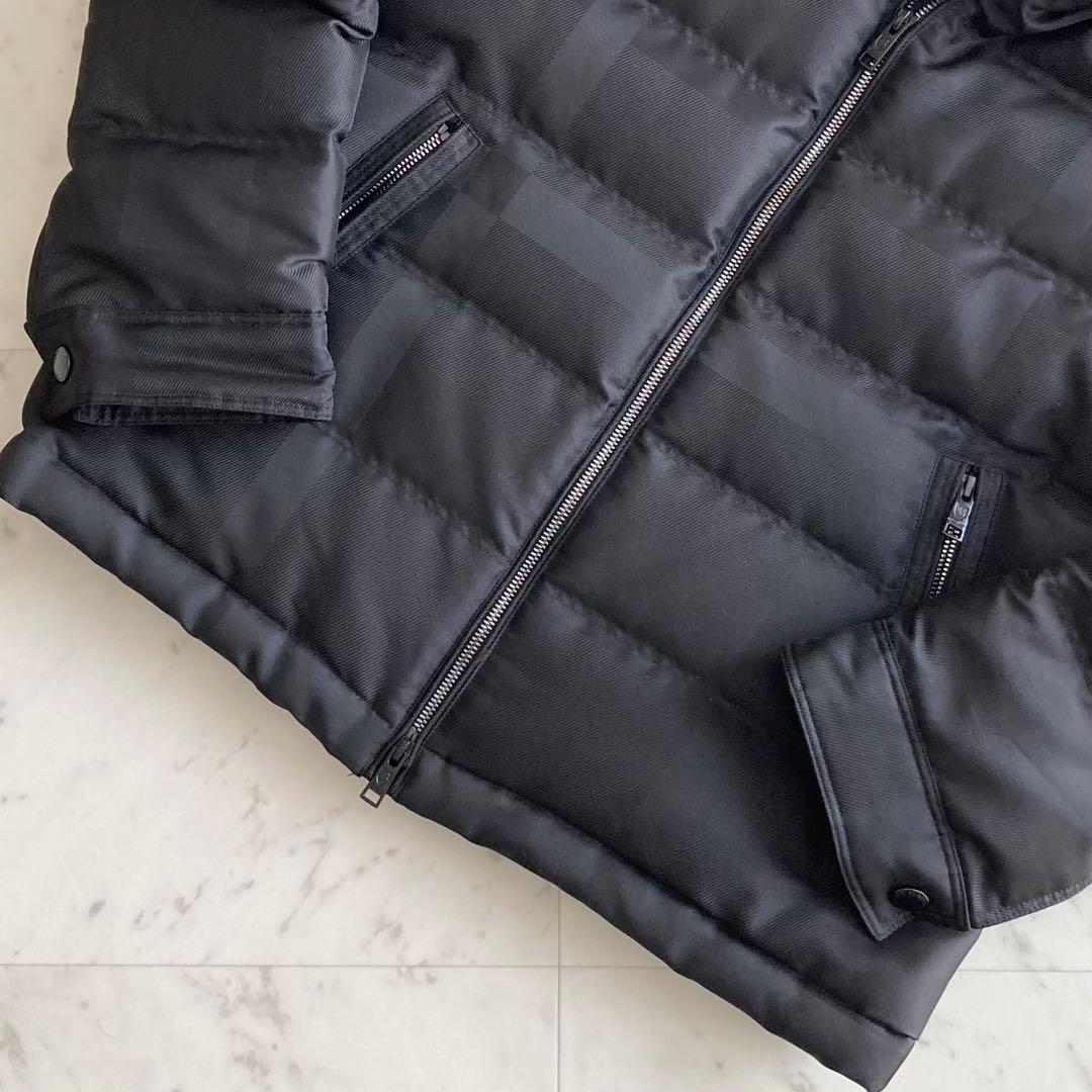 未使用級 ブラックレーベル クレストブリッジ シャドーチェック ダウンジャケット