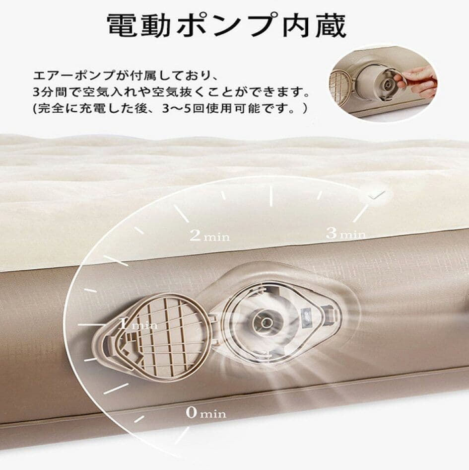 【新品未使用】 ネイチャーハイク エアーベッド 3人用 最新商品