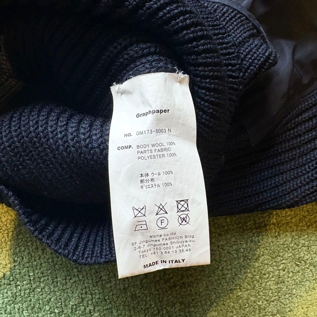 美品　Graphpaper ニット ネイビー　size:1