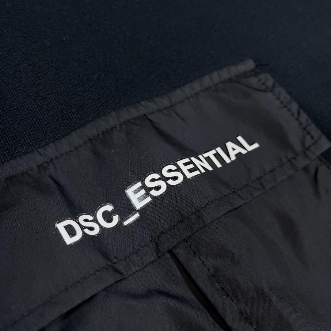 ダブスタ　ESSENTIAL　ハーフジップワンピース　ロングパーカー　ブラック