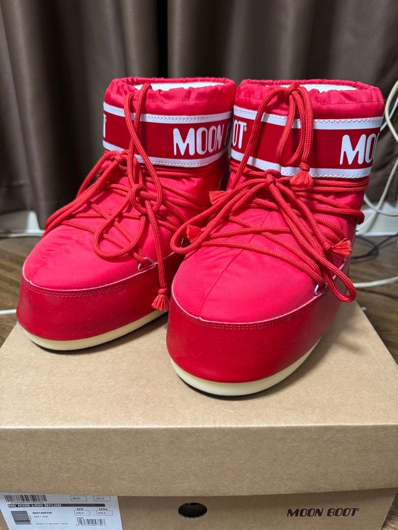 正規店購入 MOONBOOT レッドブーツ y2k