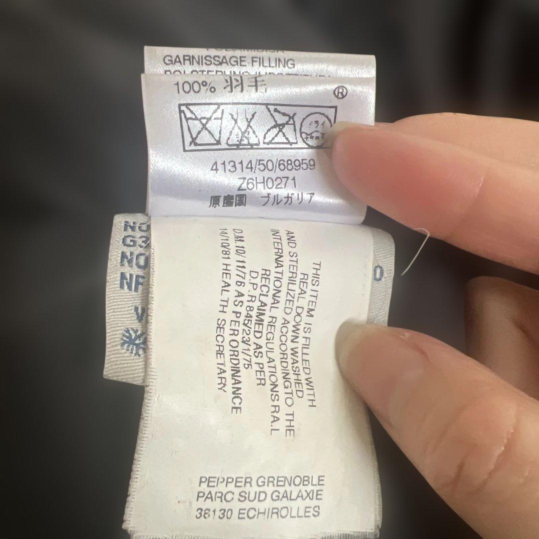 MONCLER ブラック ダウンジャケット サイズ1