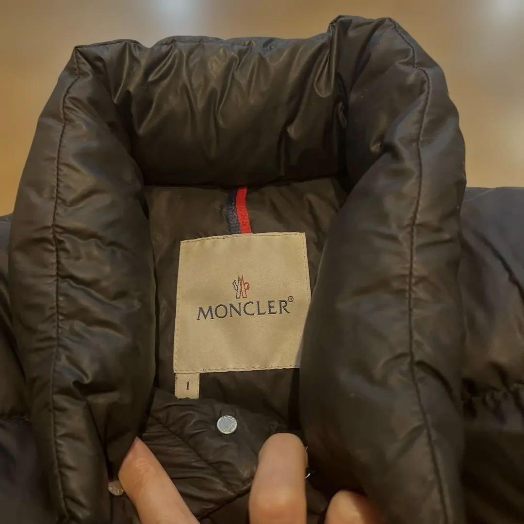 MONCLER ブラック ダウンジャケット サイズ1