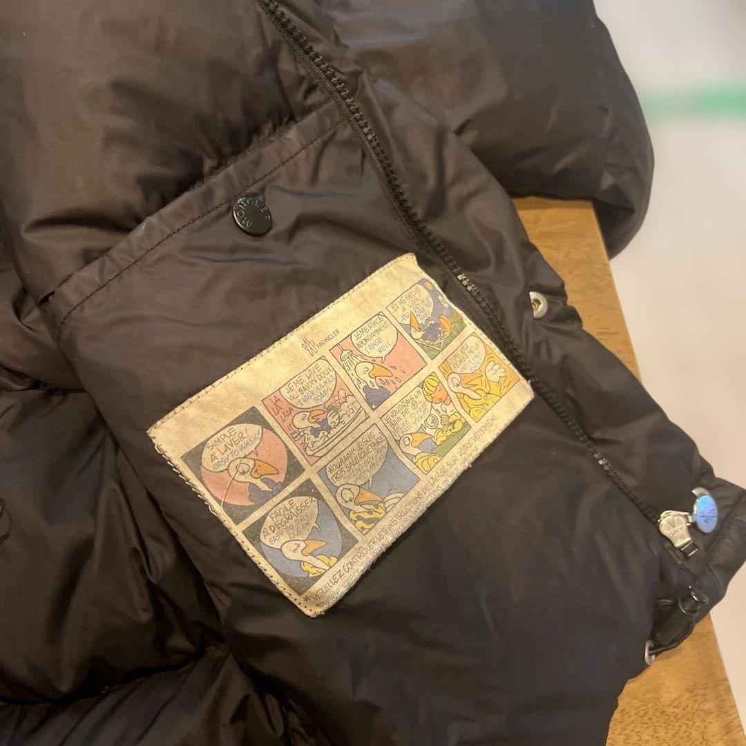 MONCLER ブラック ダウンジャケット サイズ1