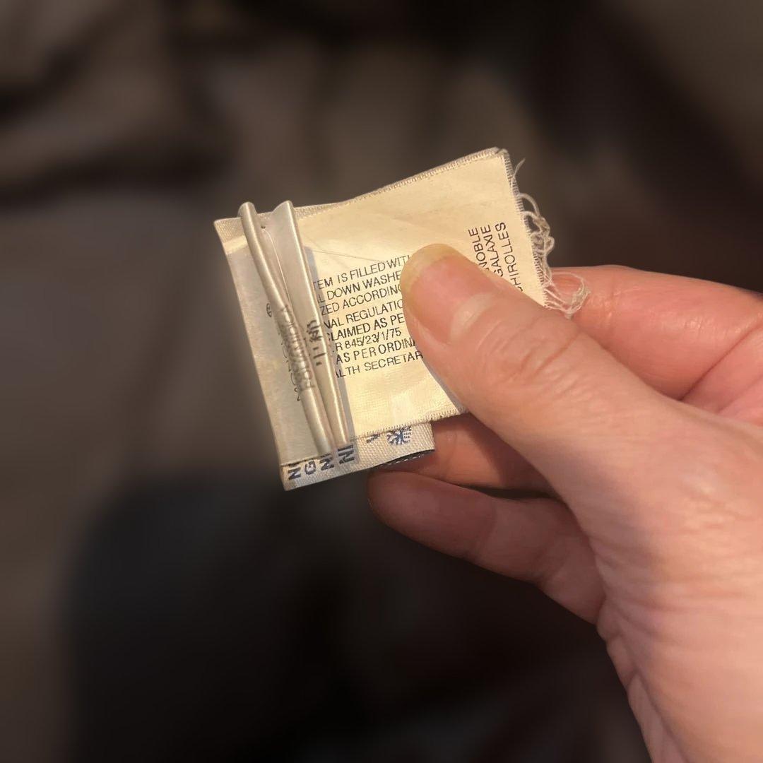 MONCLER ブラック ダウンジャケット サイズ1