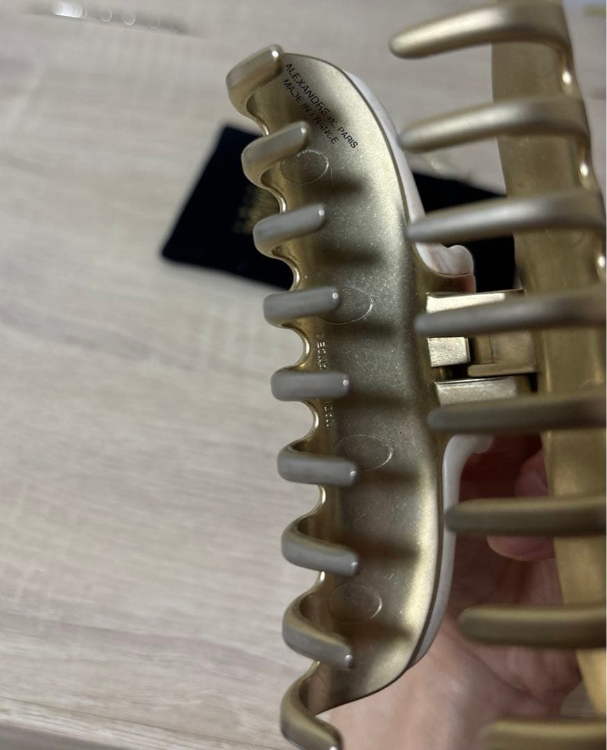 アレクサンドルドゥパリ　ヴァンドームヘアクリップL マーブル