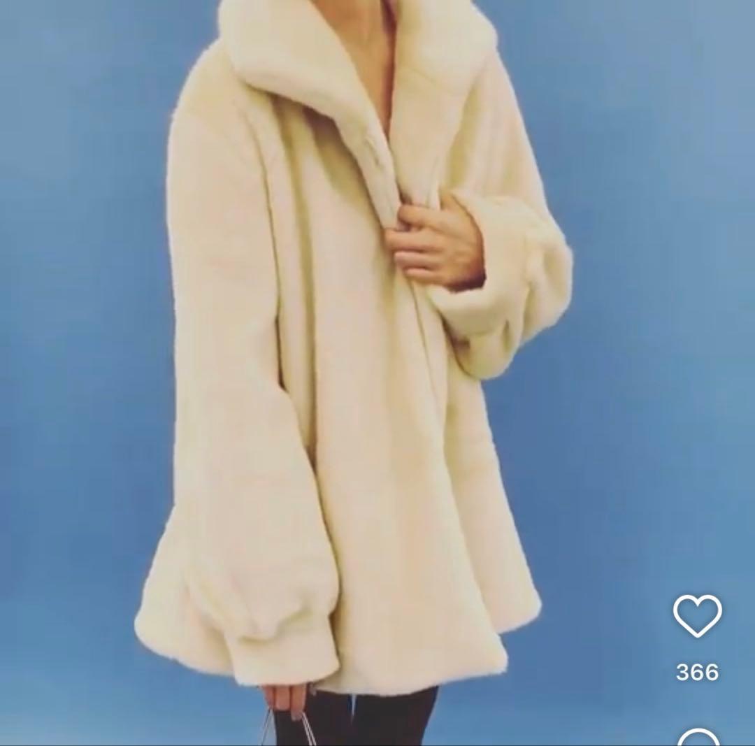 edit for lulu ミンクフェイクファーコート