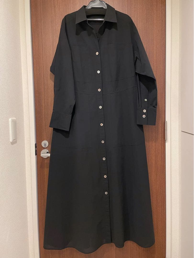 やや訳あり　ADOREアドーア　ハイツイストオーガンシャツワンピース シアー