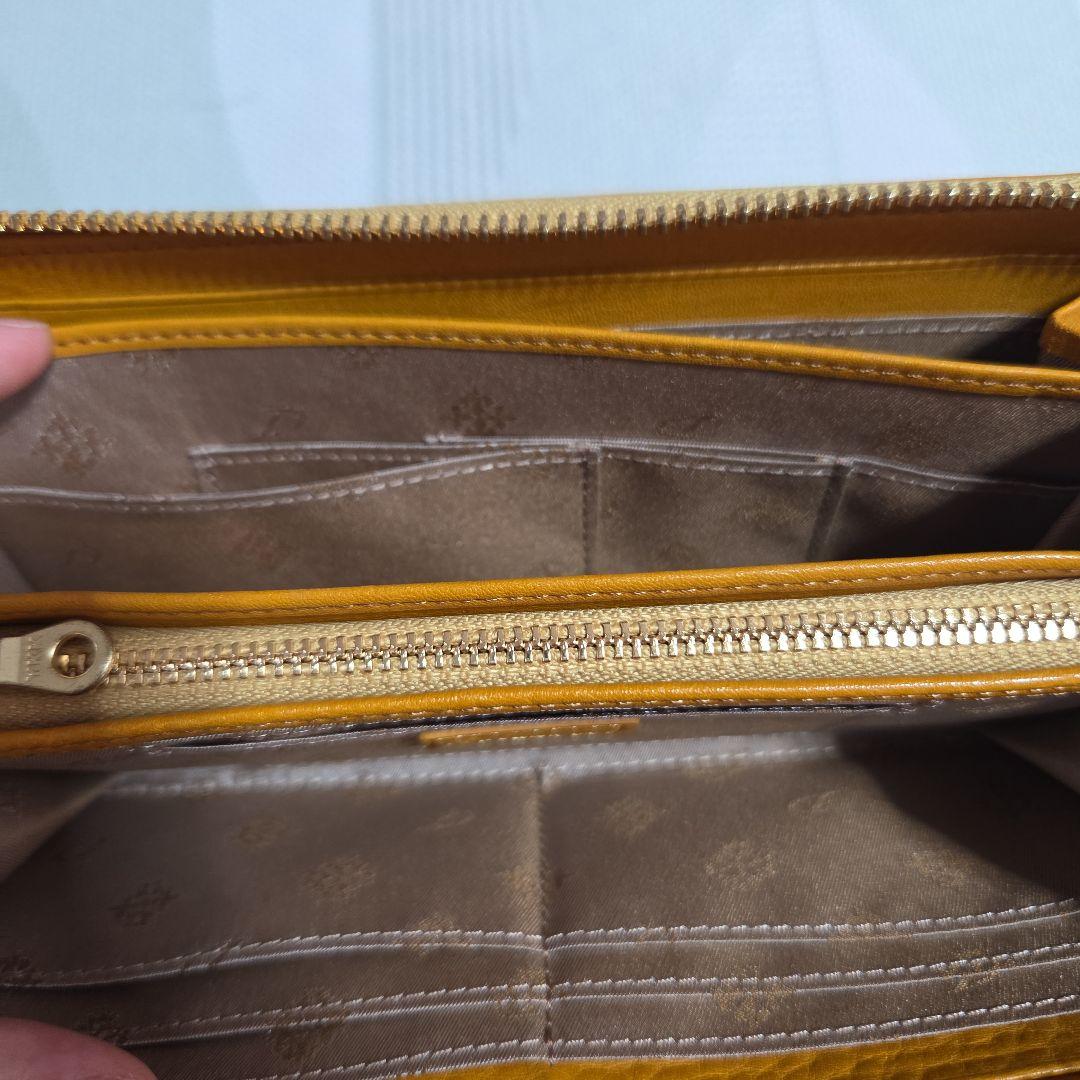 Dakota パンチングデザイン 長財布 イエロー