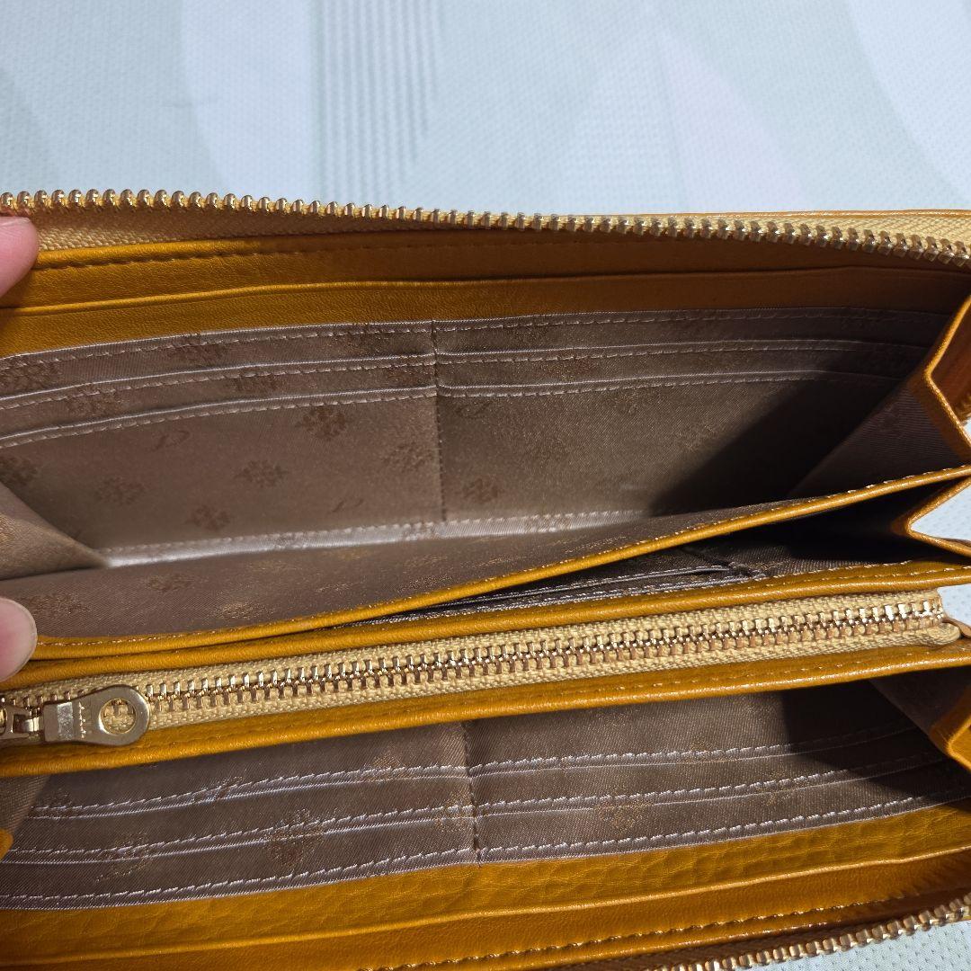 Dakota パンチングデザイン 長財布 イエロー