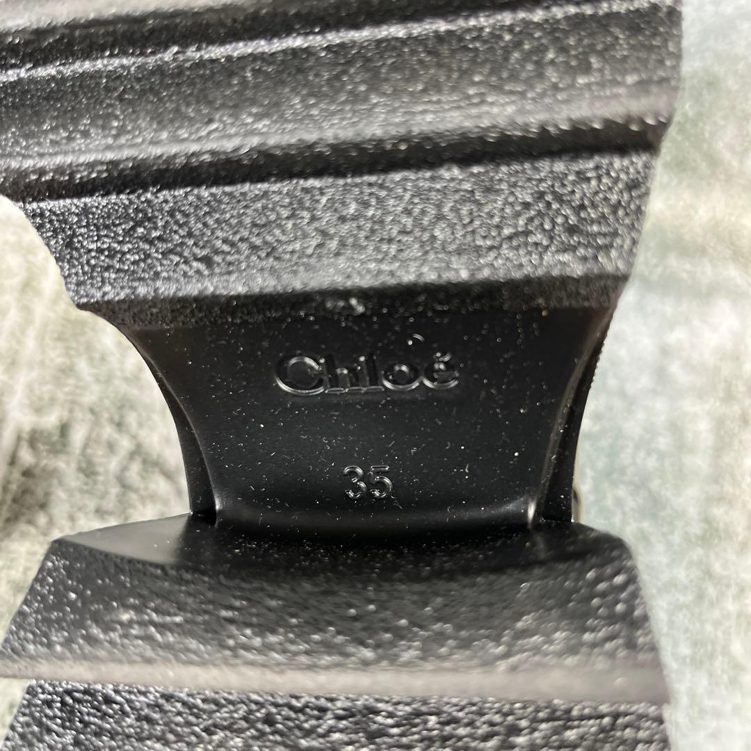 Chloé ブラックラバーブーツ レインブーツ