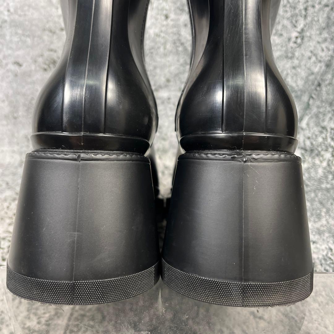 Chloé ブラックラバーブーツ レインブーツ