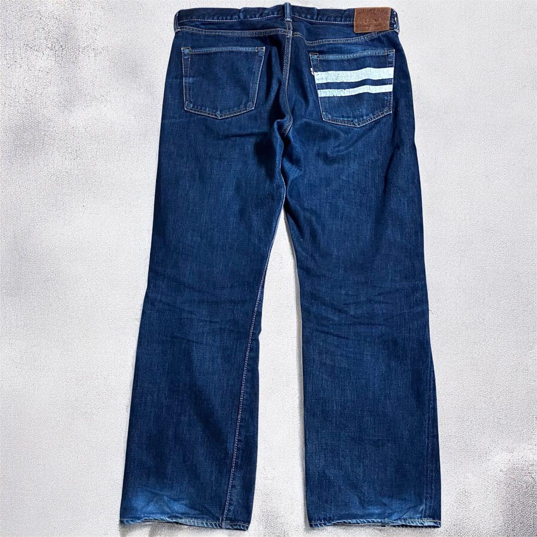桃太郎ジーンズ　セルビッジデニム　赤耳　日本製w38 濃紺　岡山　1006SPZ