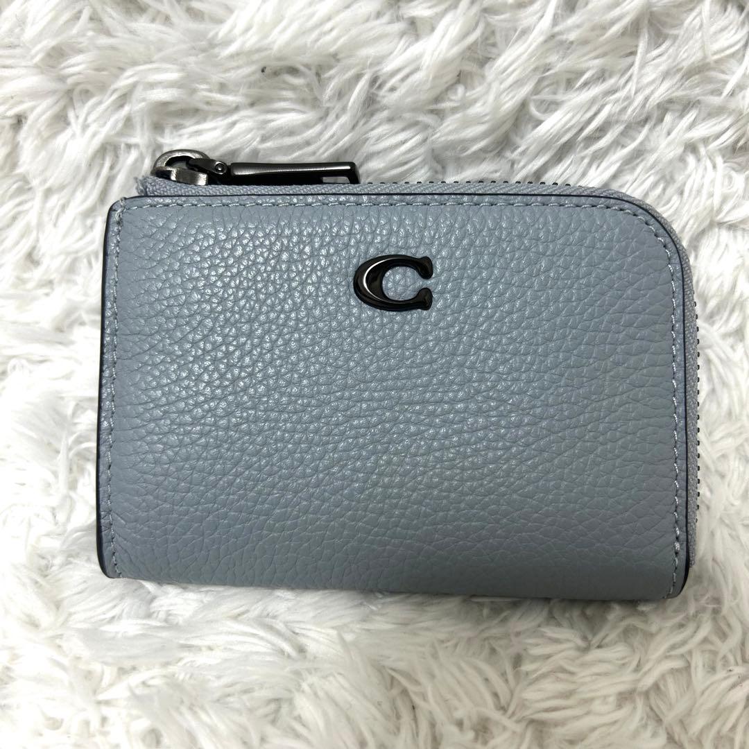 未使用✨レアカラー　COACH コーチ　キーケース　ケース　ブルーグレー